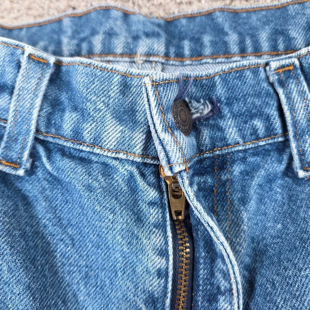 Levis Vintage 80s 1983 517 Orange Tab Jeans Mens Blue Denim Bootcut 34x34
